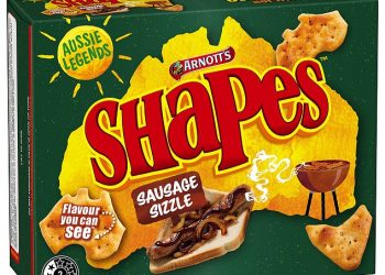 Arnott’s announces two new Shapes flavours sausage sizzle and meat pie
