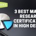 3 Best Market Research Certifications in High Demand