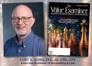 Accounting and law faculty member published in ‘The Value Examiner’