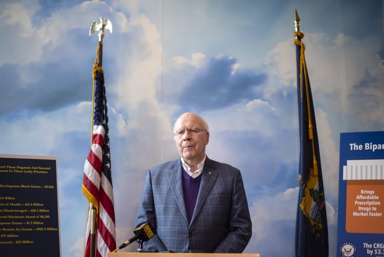 Leahy cites role in achieving bipartisan funding agreement
