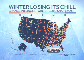 Cold snaps becoming less frequent across southern Wisconsin