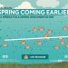 Spring coming earlier across the country