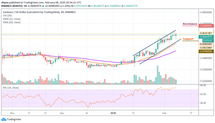 ADA/USD Initiates Price Recovery with a 1.44% Gain Overnight