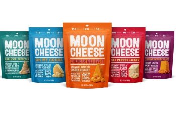 Clean label crunchy cheese snack reaching for the moon with relaunch, new varieties