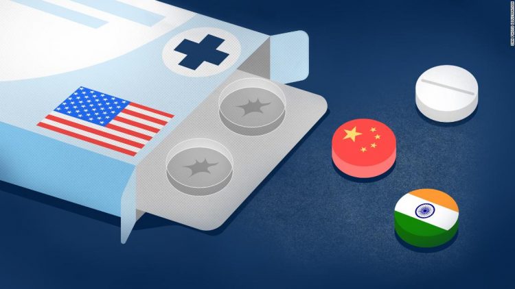 The coronavirus exposed US reliance on India for generic drugs. That supply chain all hinges on China