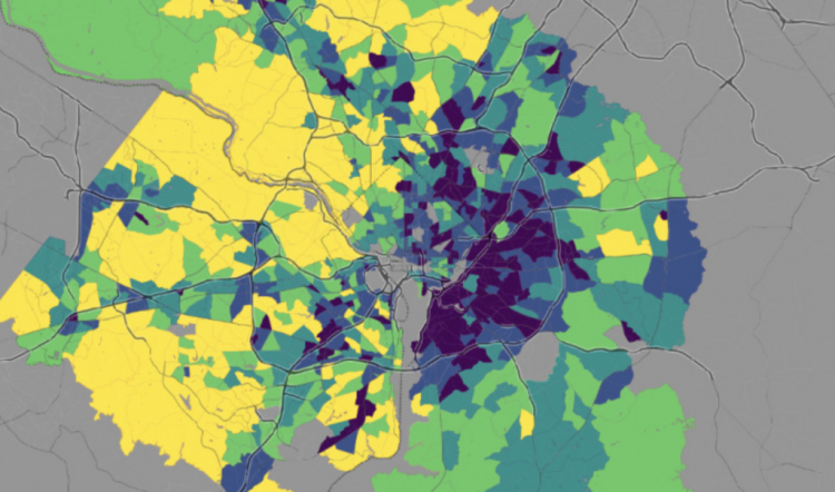 2020 Census self-response rates in the Washington, D.C. region