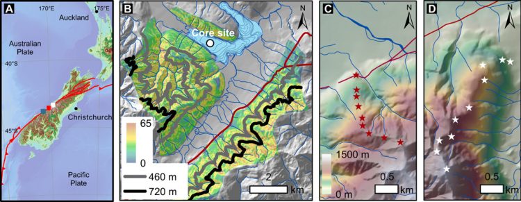 Long-term patterns of hillslope erosion by earthquake-induced landslides shape mountain landscapes
