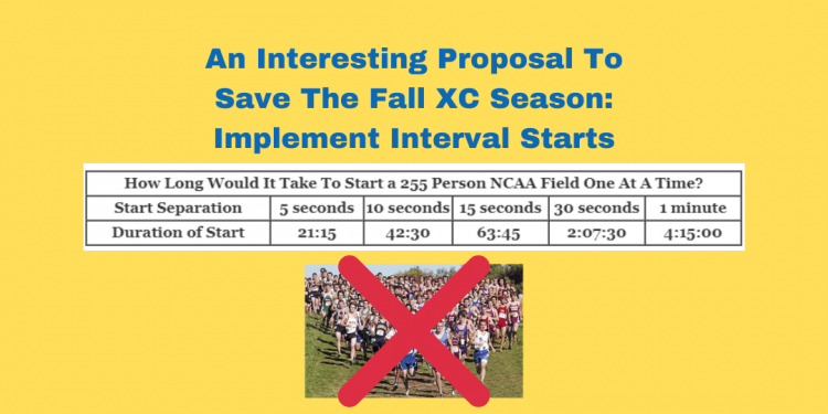 The Case For Interval Starts As An Emergency Option For Fall 2020 XC Racing