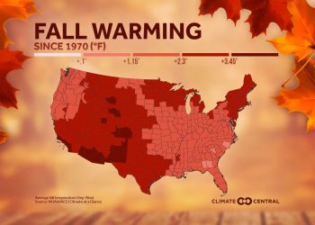 Fall trends in temperature across the U.S. | WTAJ