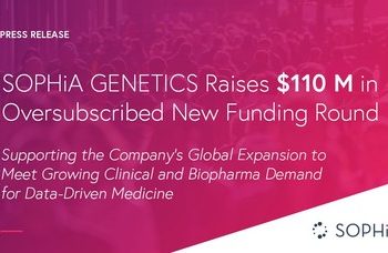 SOPHiA GENETICS Raises $110 Million in Oversubscribed New Funding Round