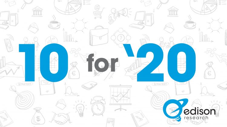 Edison Research to Present 10 For ’20 Webinar To Showcase 2020 Findings