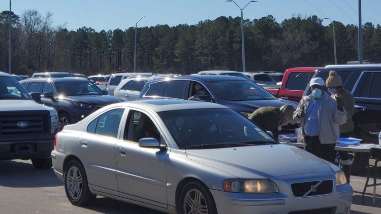 Jones County COVID-19 vaccination drive thru clinic