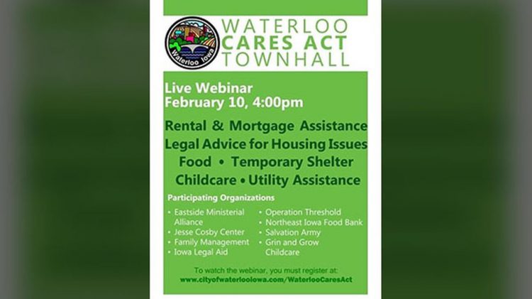 Waterloo to hold webinar on CARES Act funds available to residents